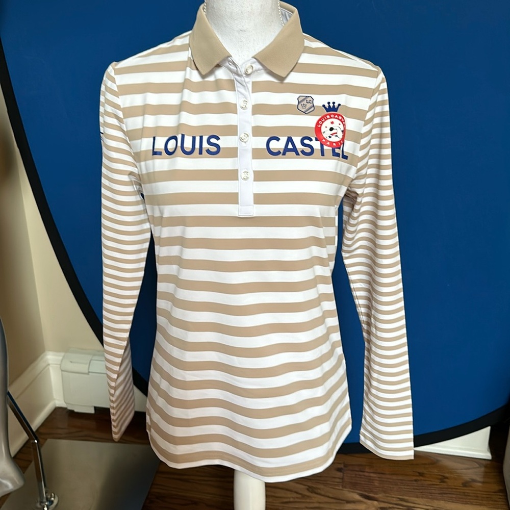 Louis Castel L/S women’s polo size M
